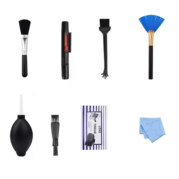 Digital Camera Cleaning Kit 8-Piece for DSLR &amp; Lens - Safe &amp; Complete