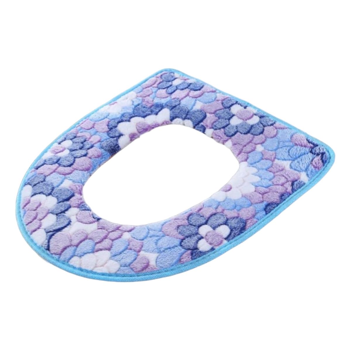 Cushioned Floral Toilet Seat Cover Universal Fit
