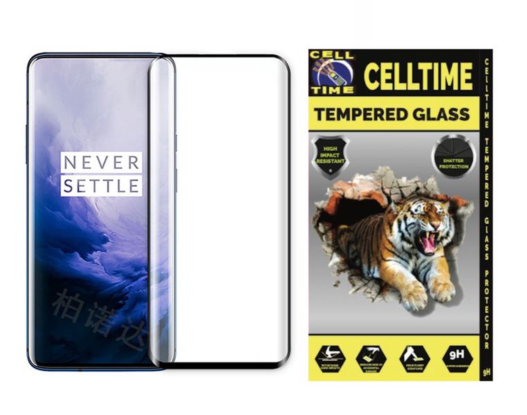 CellTime™ Full Tempered Premium Glass Screen Guard for OnePlus 7T Pro