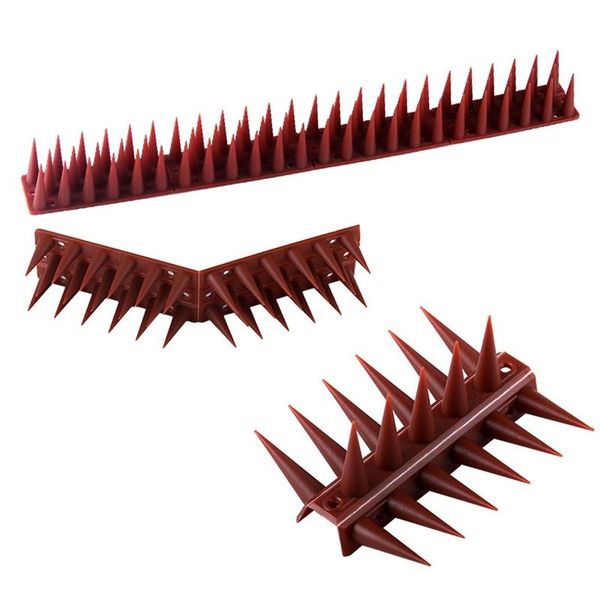 Durable PP Anti-Bird Repellent Spikes for Balconies &amp; Eaves, Black