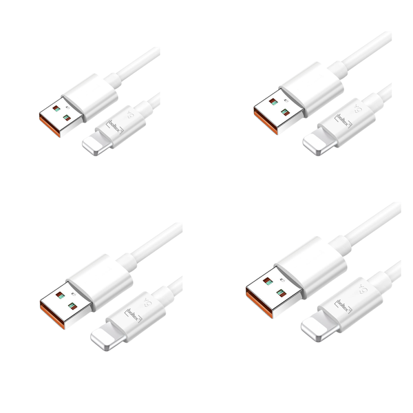 BOLTEX Fast Charging USB - Lightning Cable (4 pack)