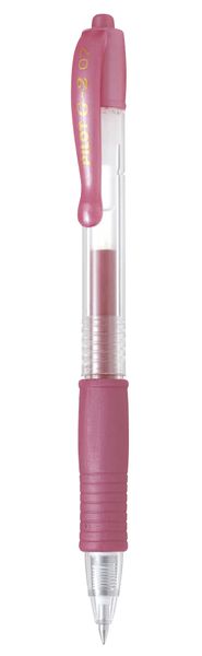 Pilot G-2 0.7 Gel Retractable Pen - Box of 12 - Metallic Pink