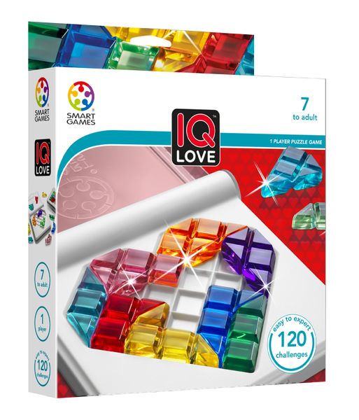 Smart Games IQ Love Logic Strategy Game for ages 7+ with 120 challenges
