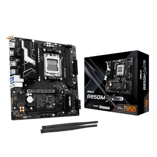 ASRock B850M-X WiFi AM5 DDR5 Micro ATX Motherboard