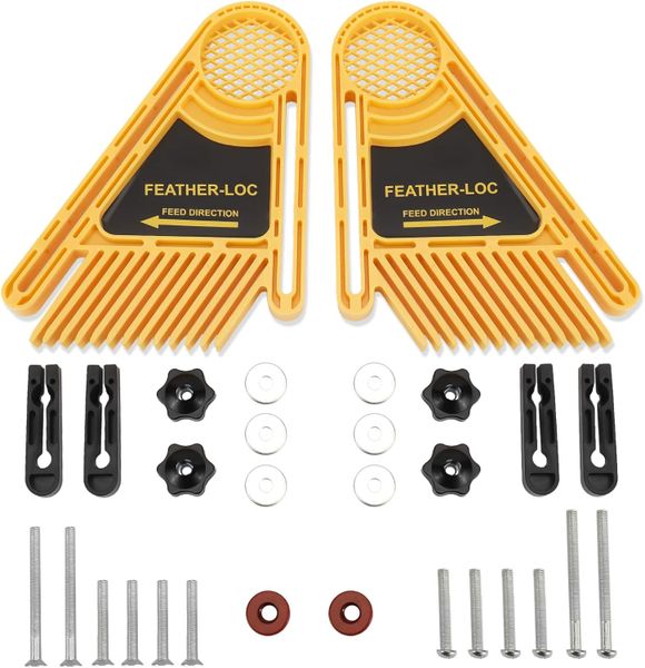 Multi-purpose Double Feather Board for Router Table Saws Miter Gauge Slot
