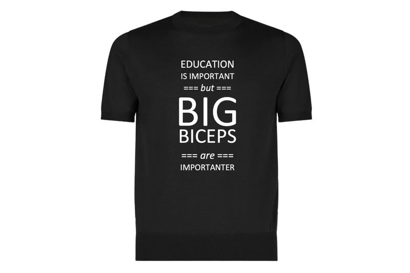 WMW Gym Man Black T-Shirt
