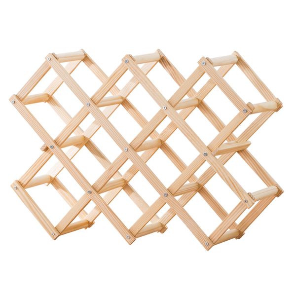 Foldable Wooden Wine Rack Wine Holder-10 bottles