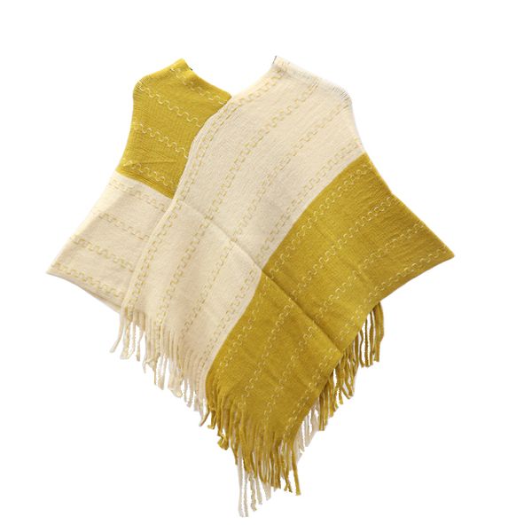 Blackcherry - Colour Block Poncho