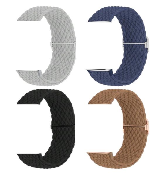 4 Pack Woven Straps Compatible with Apple Watch 42-49mm Models - Multicolor