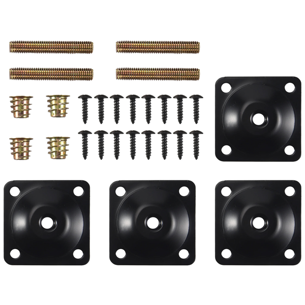4Pcs/Set Furniture Leg Mounting Plates Bracket For Sofa Couch Chair