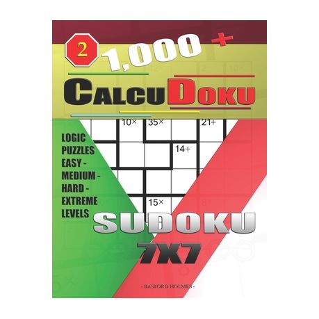 1,000 + Calcudoku sudoku 7x7: Logic puzzles medium - hard levels