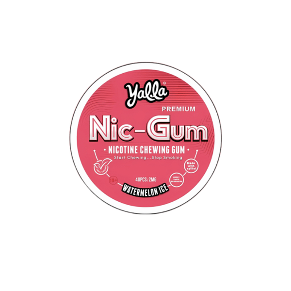 Yalla Nicotine Gum (2mg) 40 Pack - Watermelon Ice