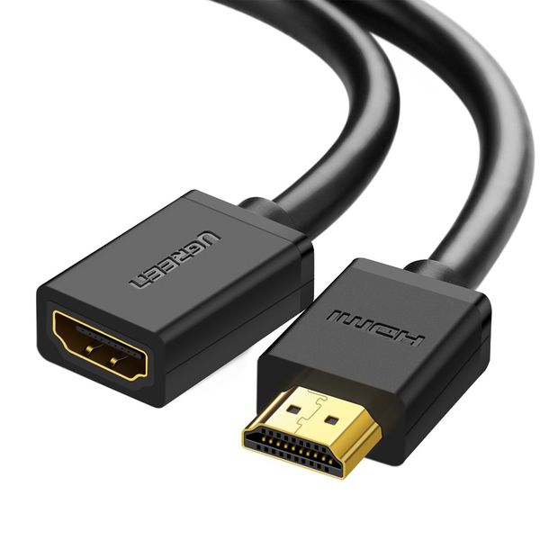 UGreen 10142 HDMI Male to Female Extension 4K@60Hz 2m Cable-BK