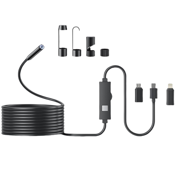 Endoscope Camera with Light,1920P HD Borescope Tools,8 LED Lights,5m ip67