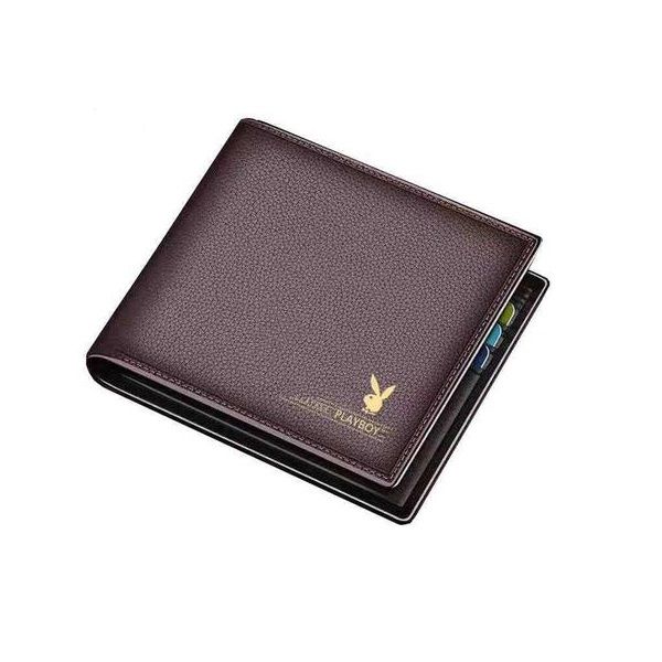 Men's Brown Playboy Slim Wallet (WAL-PB002-BR)