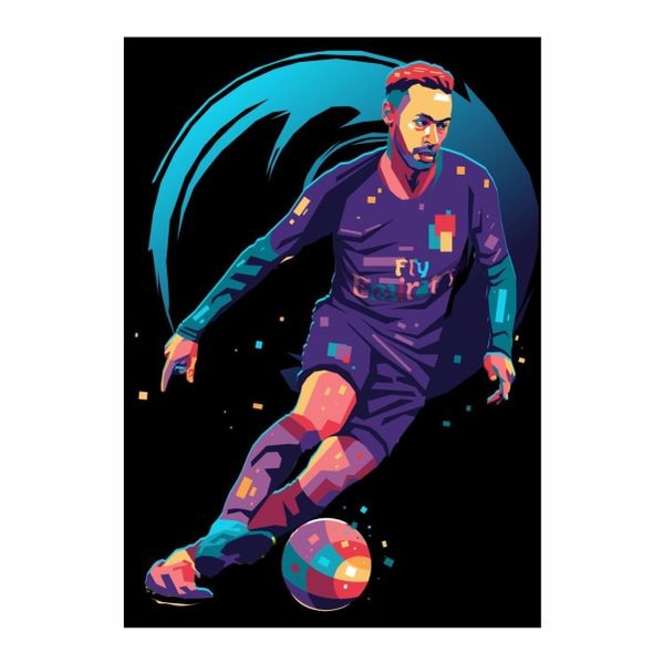 Neymar JR Attack - A1 Poster