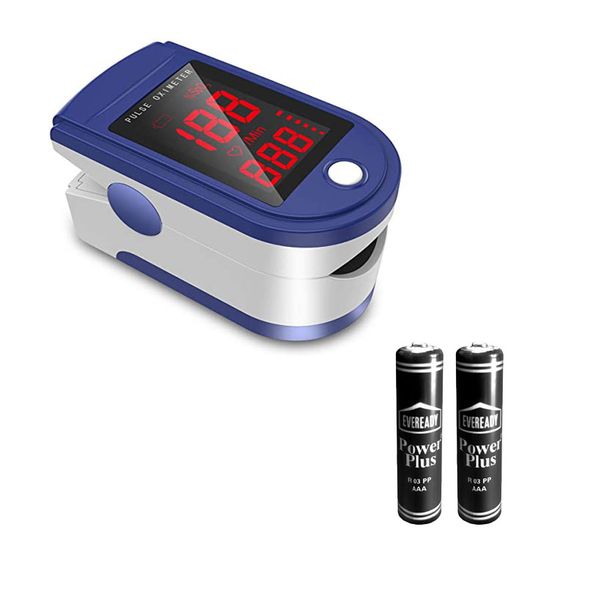 Oximeter Fingertip Oxygen Pulse Rate Screening Tool &amp; Eveready Batteries