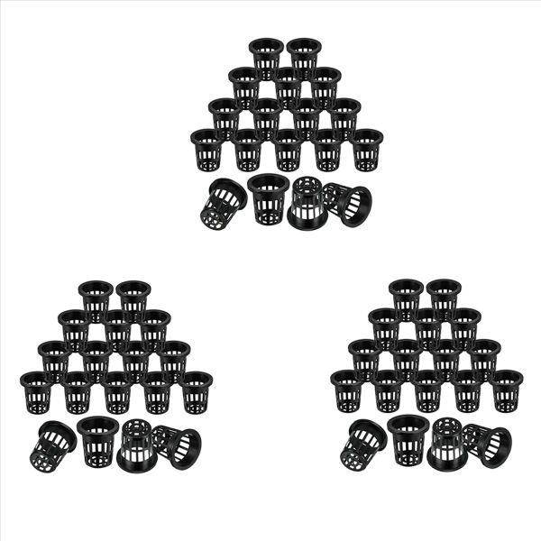 100 Pack 2 36 Inch Cups Slotted Mesh Wide Lip Filter Plant Net Pot