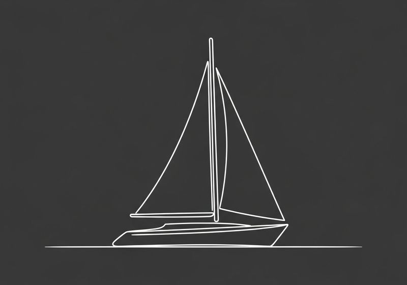 Canvas Art Ready to Hang Contemporary Minimalist -Elegant Sailboat Wall Art