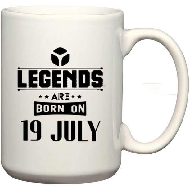 Legends Are Born on 19 July Birthday Coffee Mug