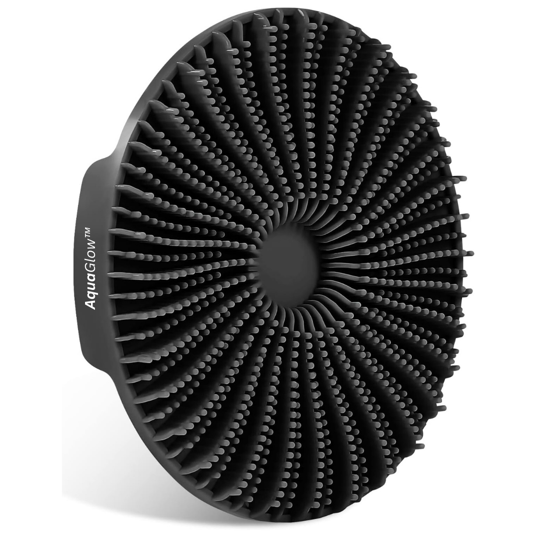 AquaGlow Shower and Bath Brush Body Scrubber/Exfoliator/Massager