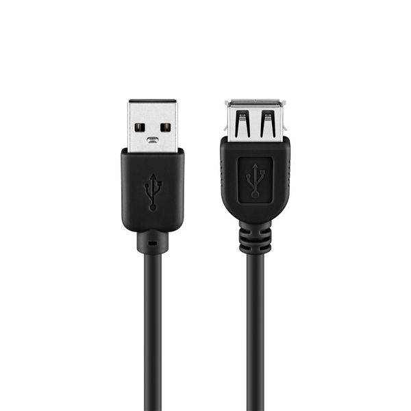 Goobay USB 2.0 Hi-Speed Extension 5m Cable - Black