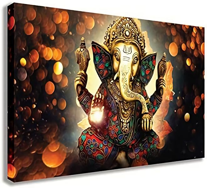 Ganesha Elephant Canvas Print