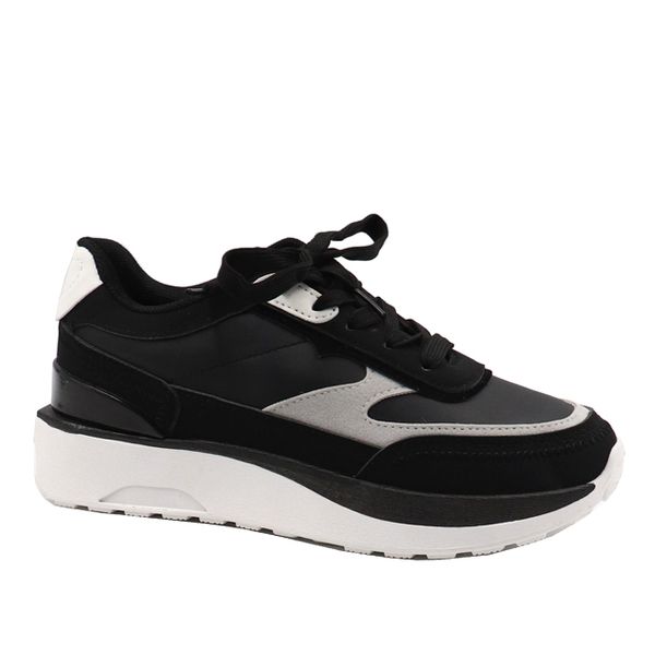 Ladies Flatform Casual Lace Up Sneaker