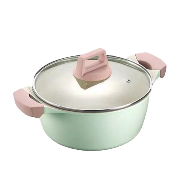 Household Non-stick Soup Pot With Lid -24Cm