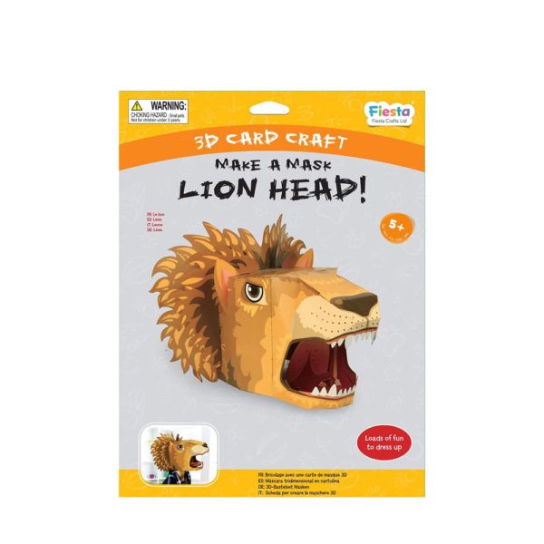 Lion 3d Mask Card Craft
