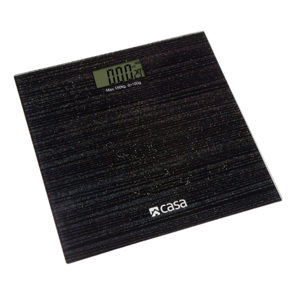 Casa Electronic Bathroom (Sparkle) Glass Scale (NERO) (CBSGS01N)