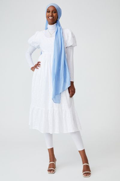 Women's Cotton On Woven Lange Babydoll Medaxi - White