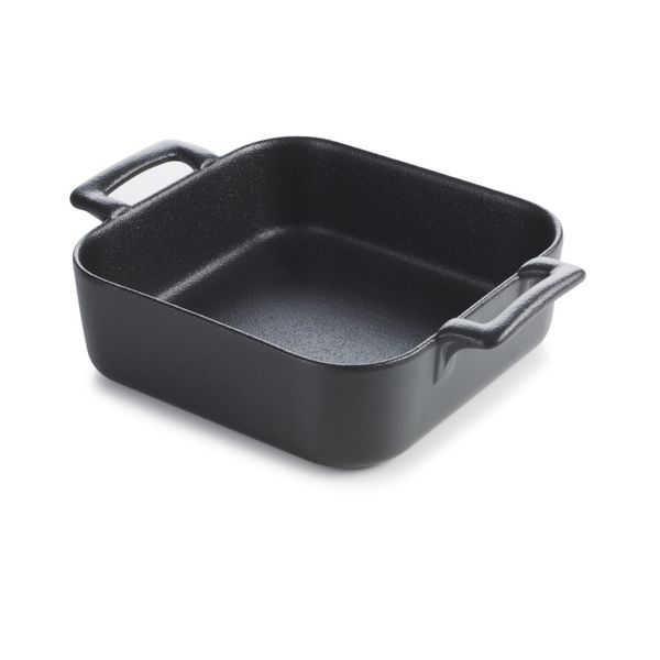 Revol 2 pack square oven dish Black Cast Iron Style - 20cm
