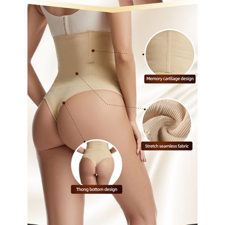 Fashion (Skin)High Waist Panty Tummy Control Body Shaper G-String