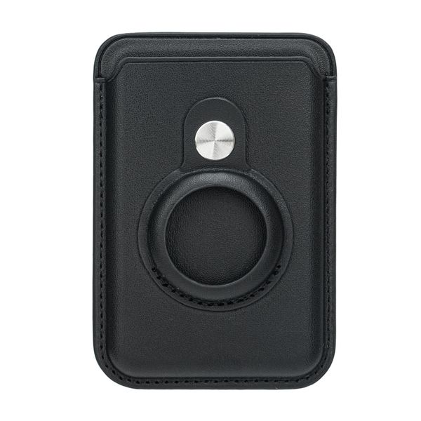 PU Leather MagSafe Card holder with Airtag Holder for IPhone