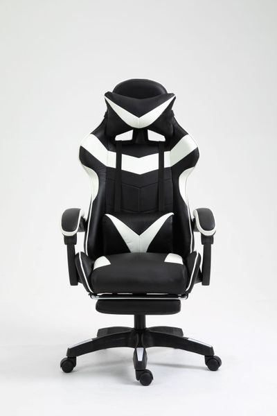 VICTORY gaming chair with footrest (White)