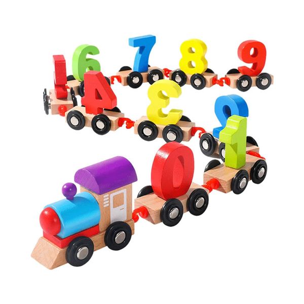 Wooden Train Set Wooden Toy Number Shape Toy F47-88-26