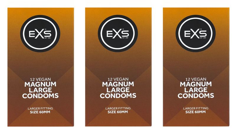 3 x 12 EXS Magnum Large Condoms - (36 Condoms)