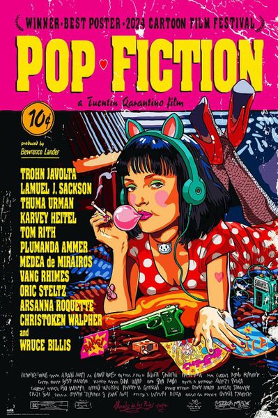 Pop Culture Fiction (Pulp Fiction) Poster