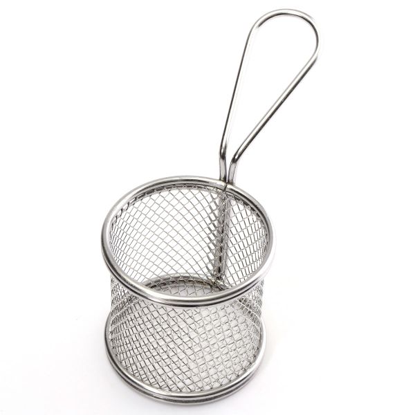 Stainless Steel Mini Fry Basket Round (Set of 4)
