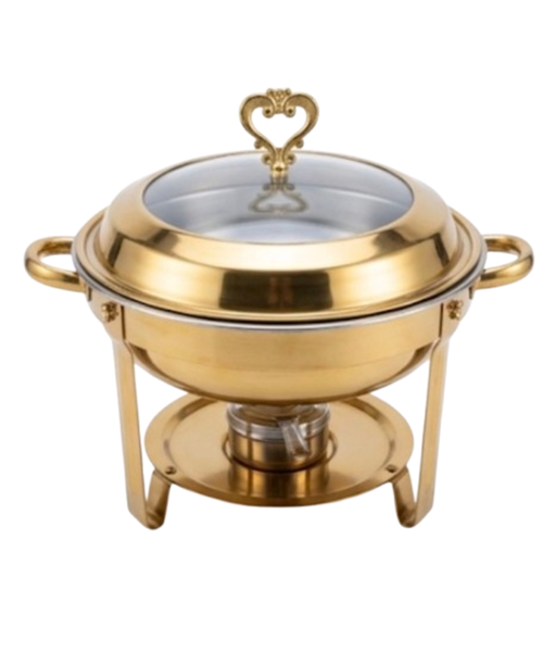 Round Heart-Handle Chafing Dish