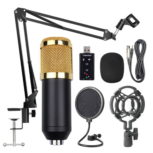 BM800 Professional Condenser Microphone Kit with Sound Card