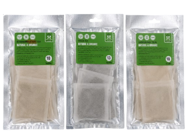 Ididit For Earth Energy &amp; Focus Tea Bundle Ashwagandha Green &amp; Ginseng