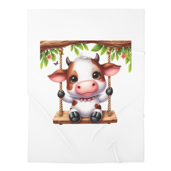 Cute Cow 3 Fleece Blanket 70x100cm