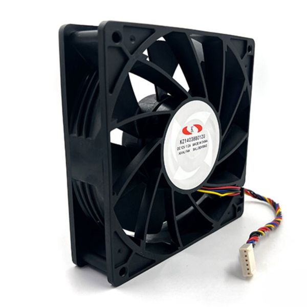 Square 4 Pin WhatsMiner Fan KZ14038B012U 12V 7.2A