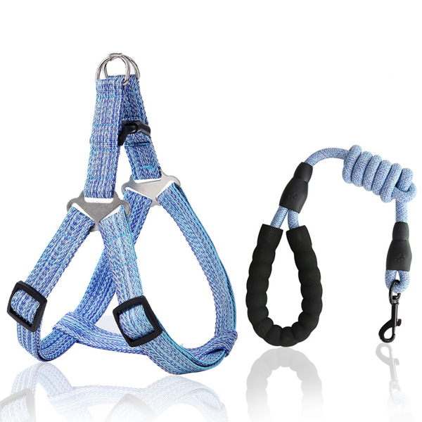 Pet Dog Harness Traction Rope Set Adjustable Dog Vest Outdoor Walking