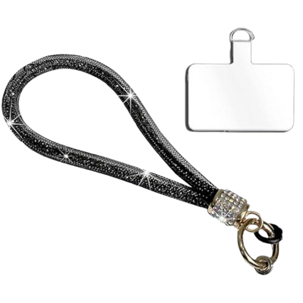 Rhinestone Adorned Phone Lanyard