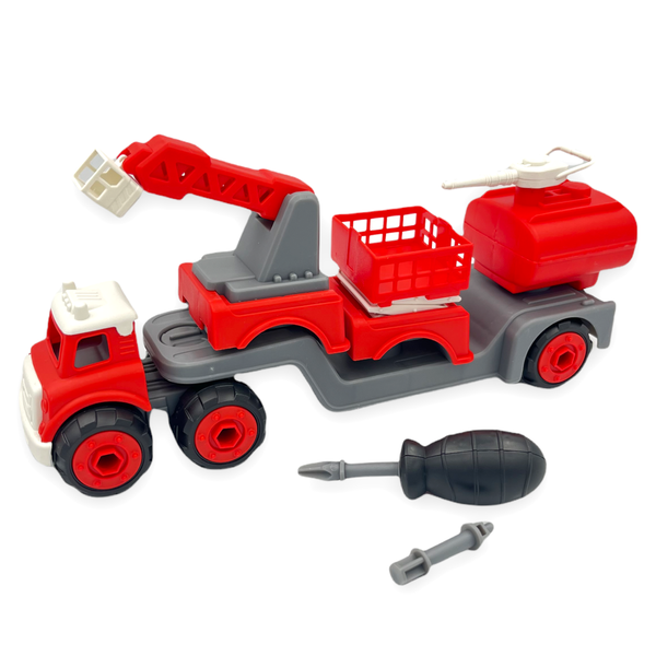 OKKID - Fire Truck L - Constructor Series DIY Toy Truck - Toys for Boys