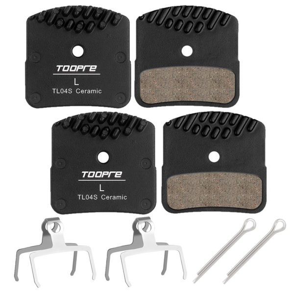 Toopre - Twin Pack Ceramic Bicycle Disc Brake Pads with Heatsink - TL04S