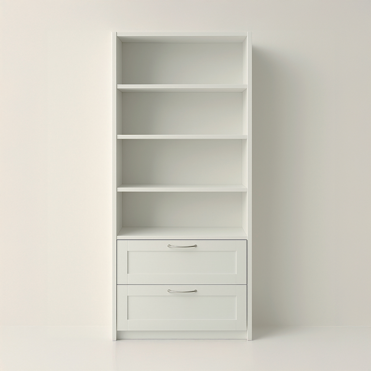 6-Tier Bookshelf with 2 Drawers - Storage Unit for Home & Office